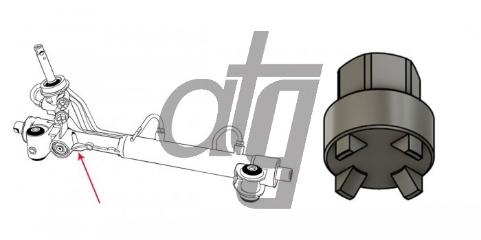 Tool for disassembly of bottom pinion nut